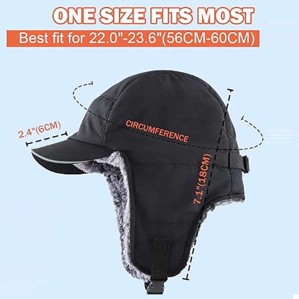 Windproof, Waterproof, Thickened, Warm, Retro-Style Aviator Hat