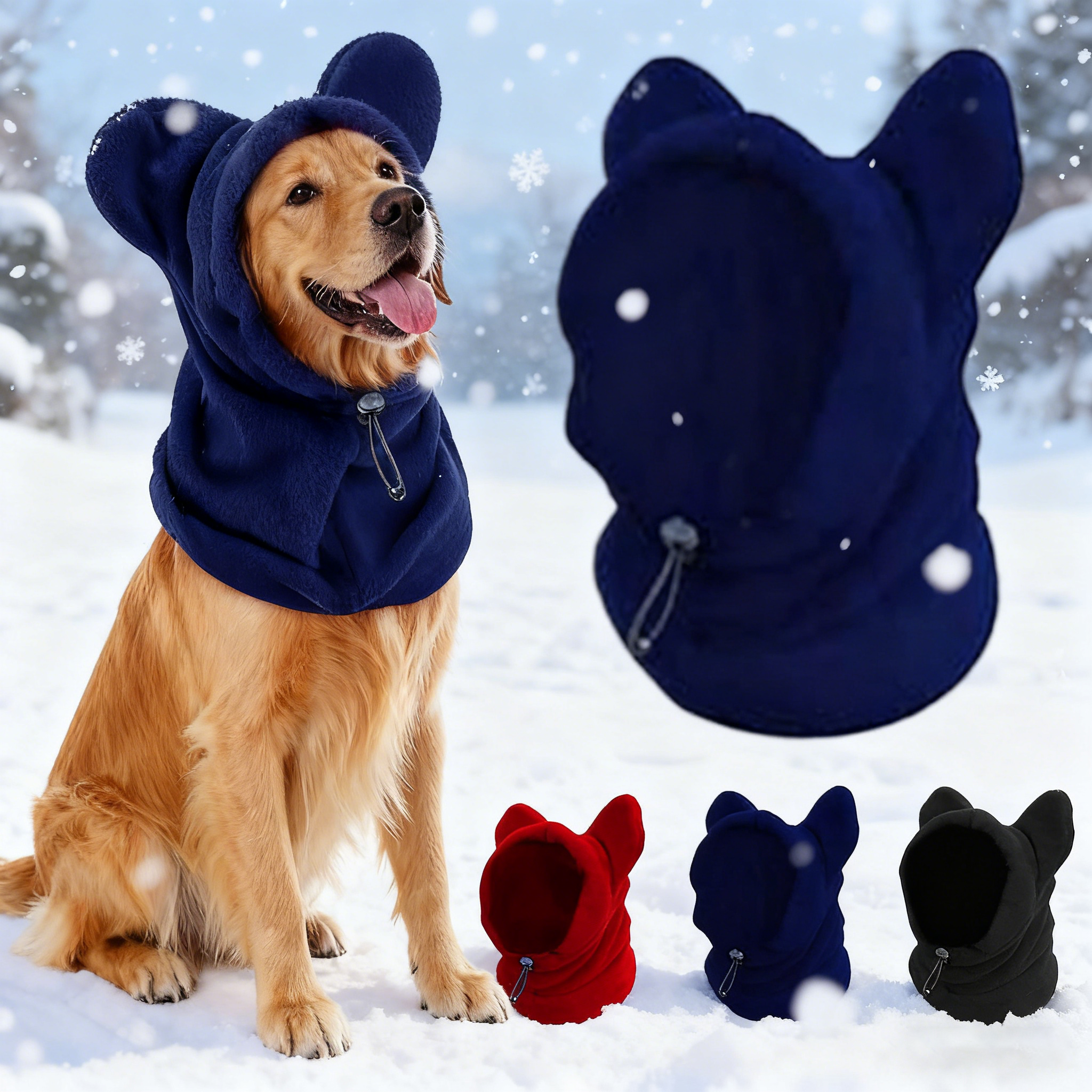 Dog Snood Winter Hood with Ear Protection
