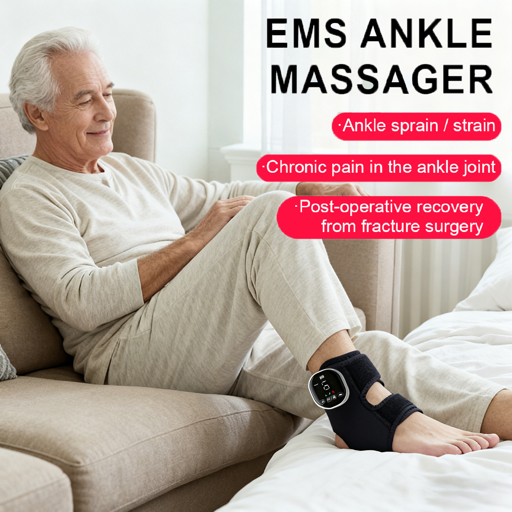 Infrared Heating & EMS Ankle Therapy Device