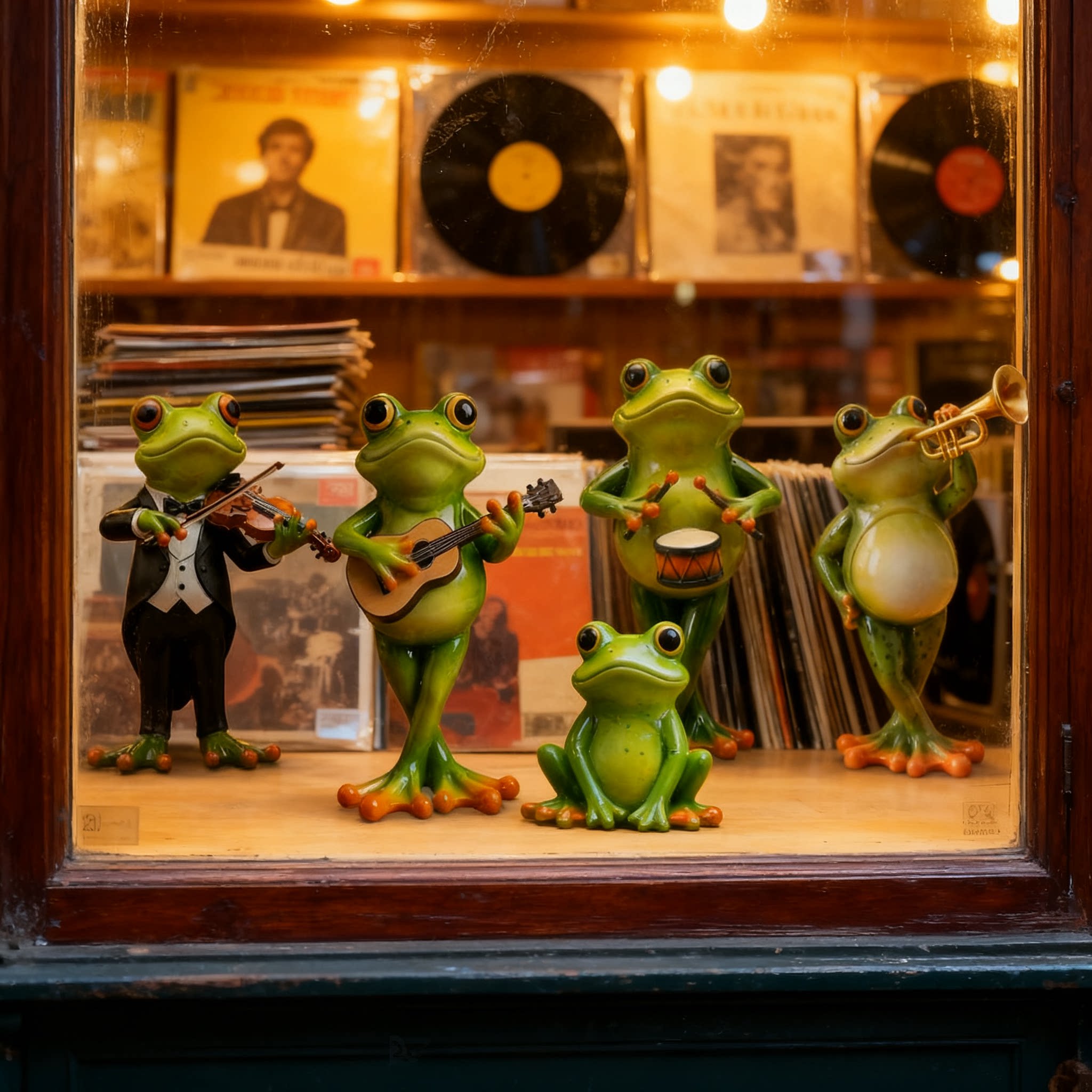Musical Frog Band Figurines🎸🎺