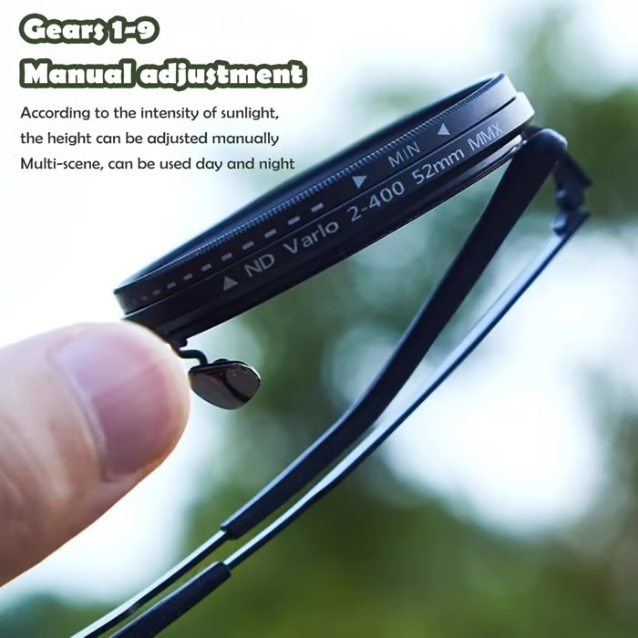1-9 Gears Adjustable Zoom Sunglasses