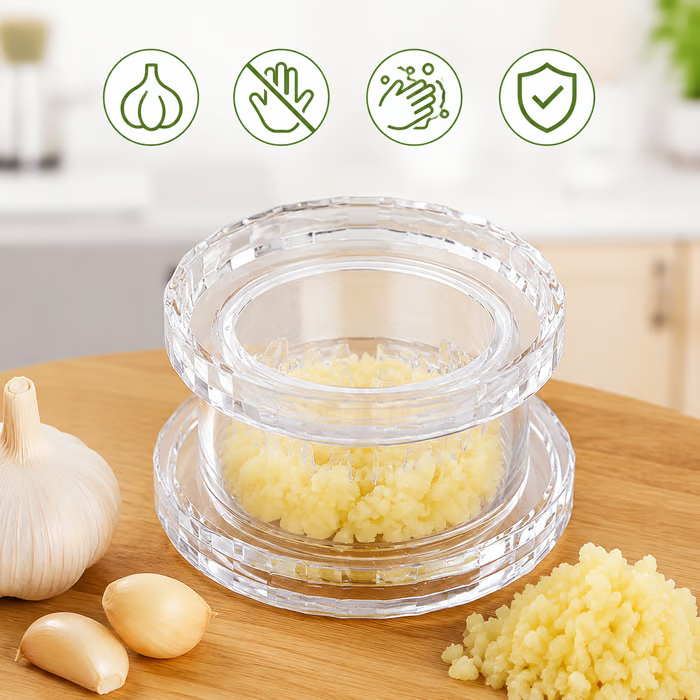 🔥Manual Garlic Twister & Masher, Multi-Functional Mincer & Grinder for Garlic