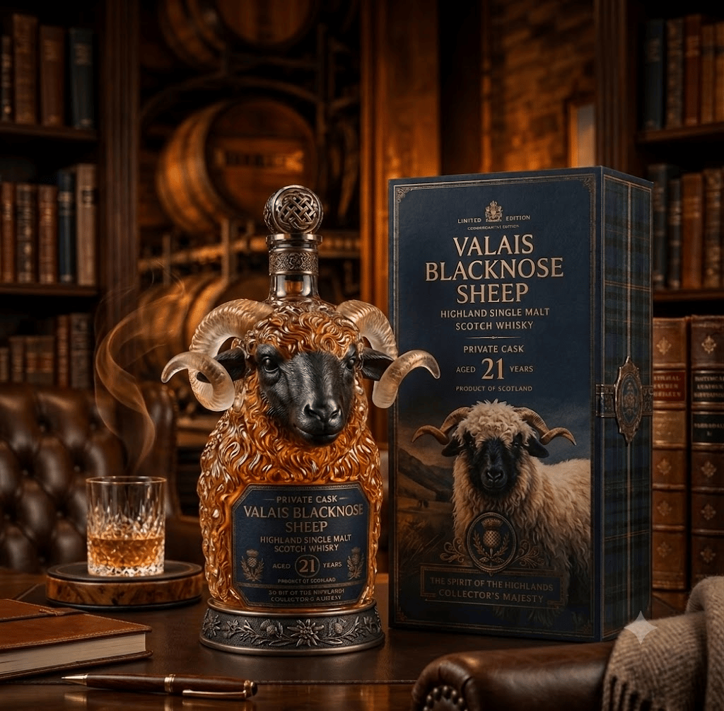 Valais Blacknose Sheep 21-Year-Old Private Cask: Highland Single Malt Scotch Whisky,