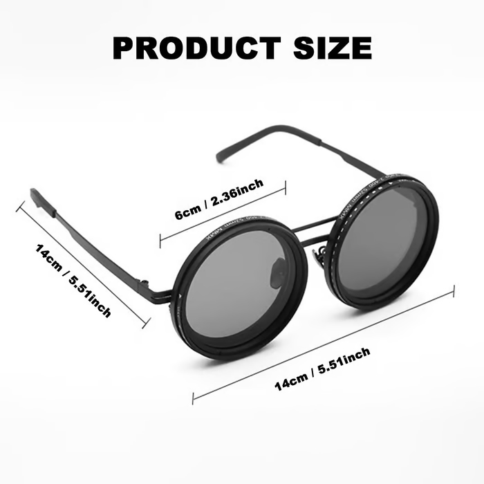 1-9 Gears Adjustable Zoom Sunglasses