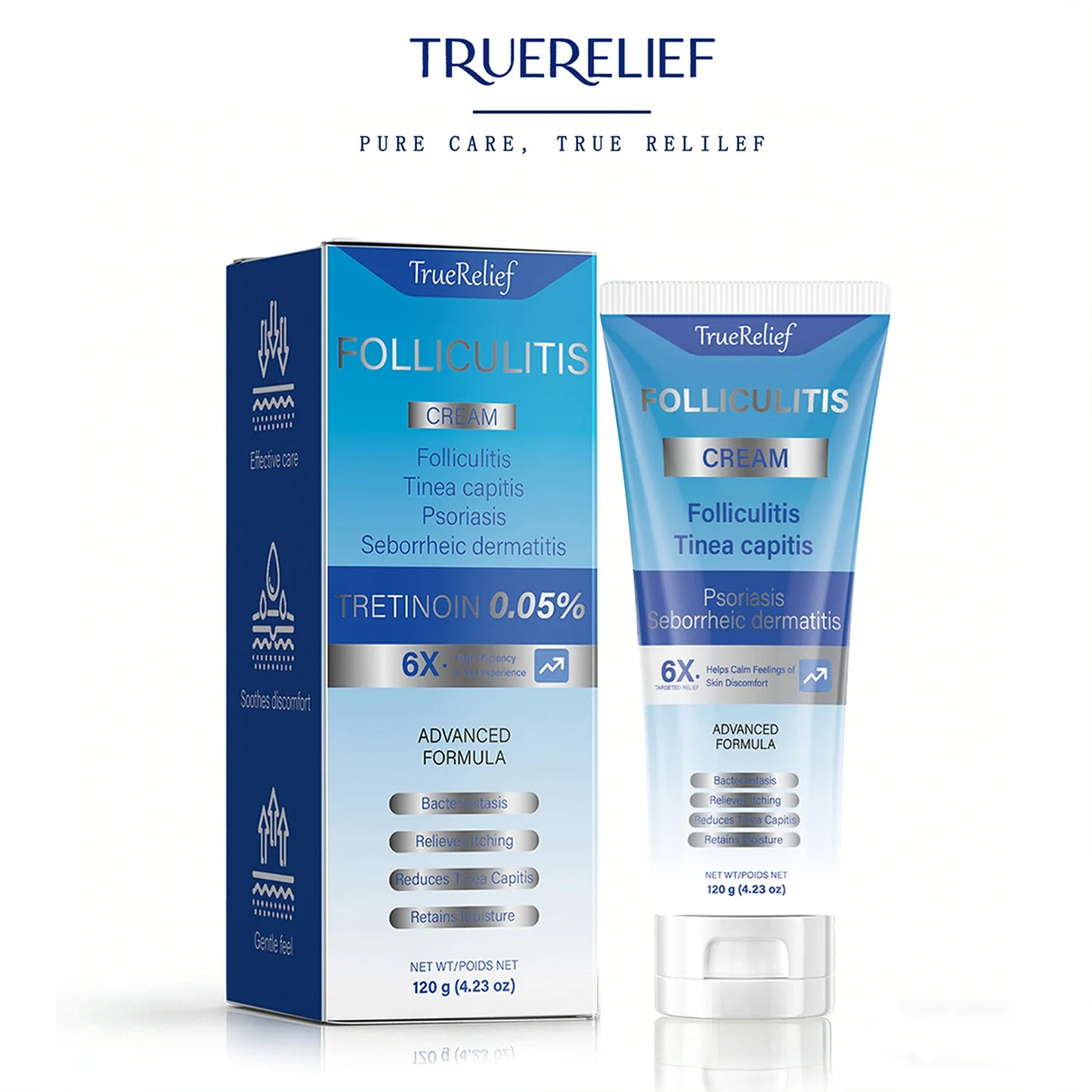 Folliculitis Cream | Clears Scalp, Face & Body Bumps | 120g