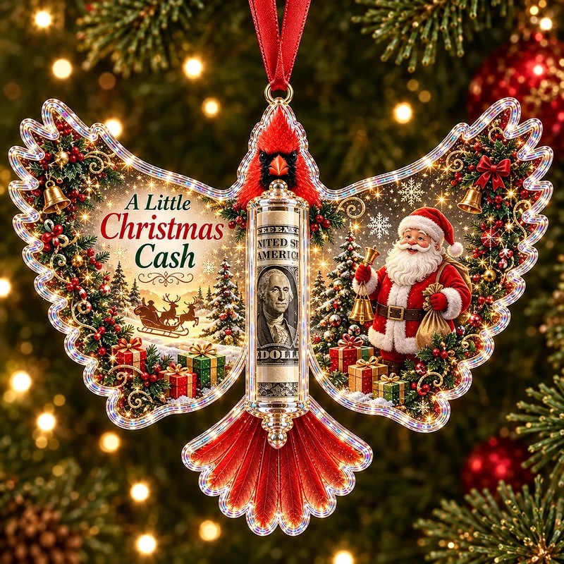 💵 Christmas Cash Gift Ornament