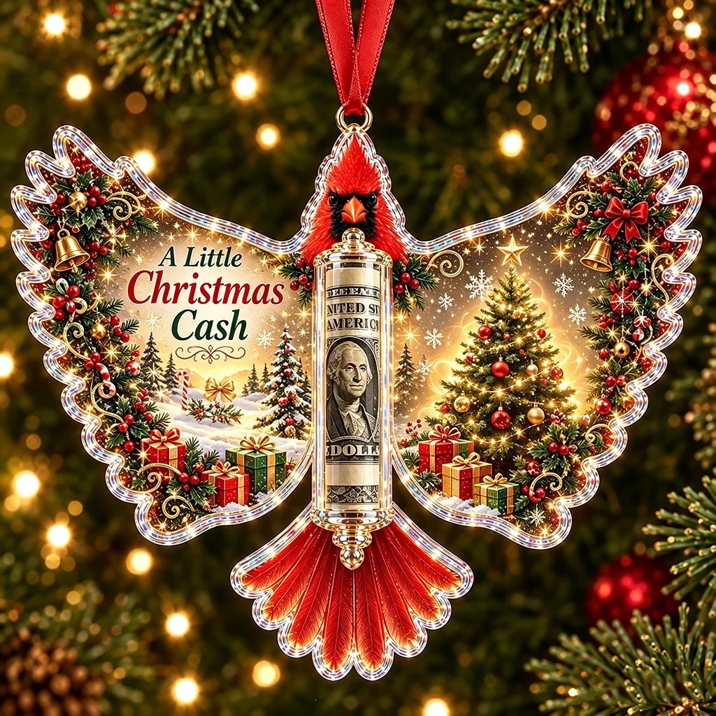 💵 Christmas Cash Gift Ornament