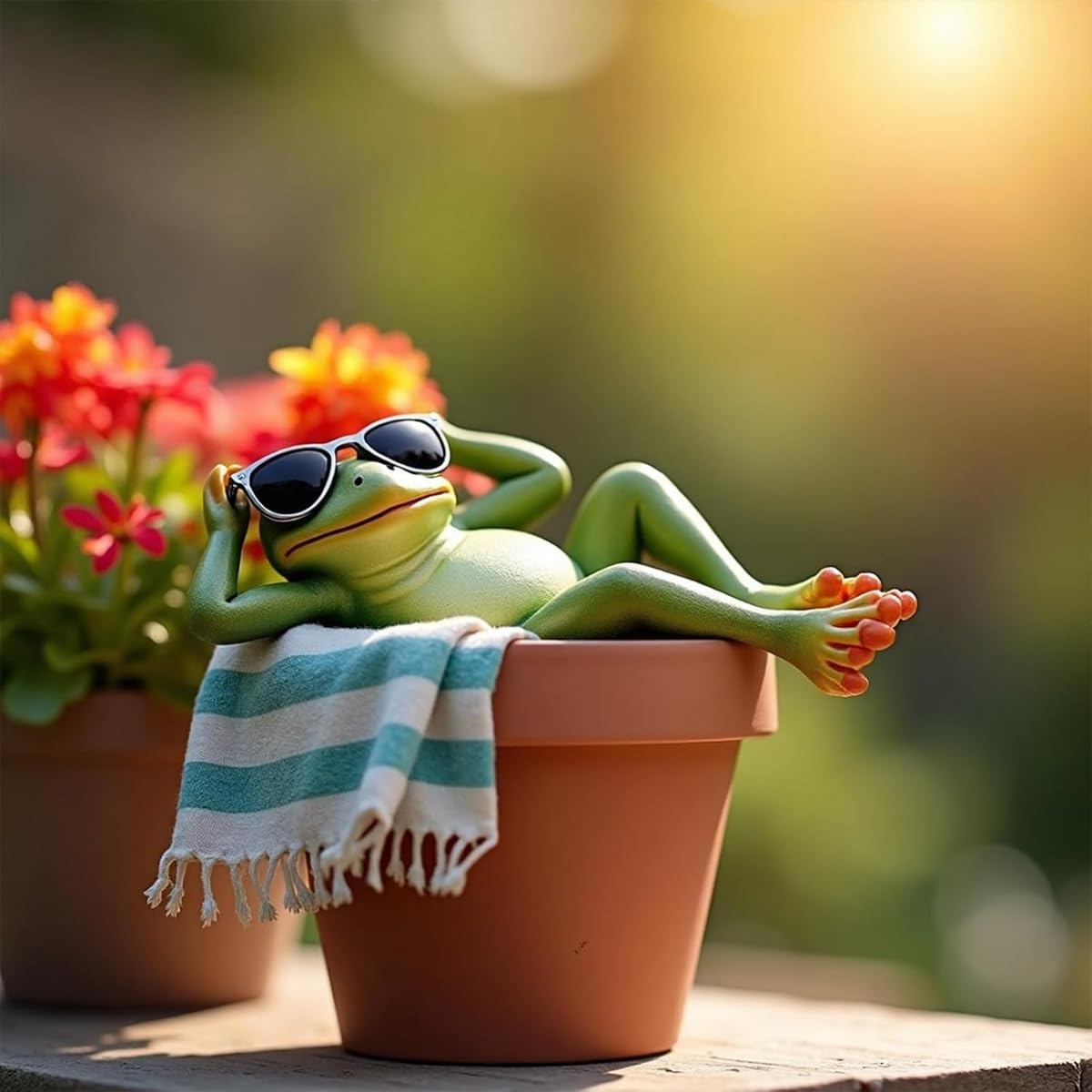 Resin Garden Frog Ornaments