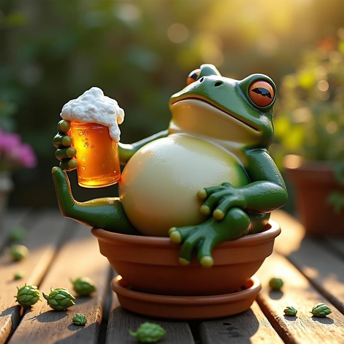 Resin Garden Frog Ornaments
