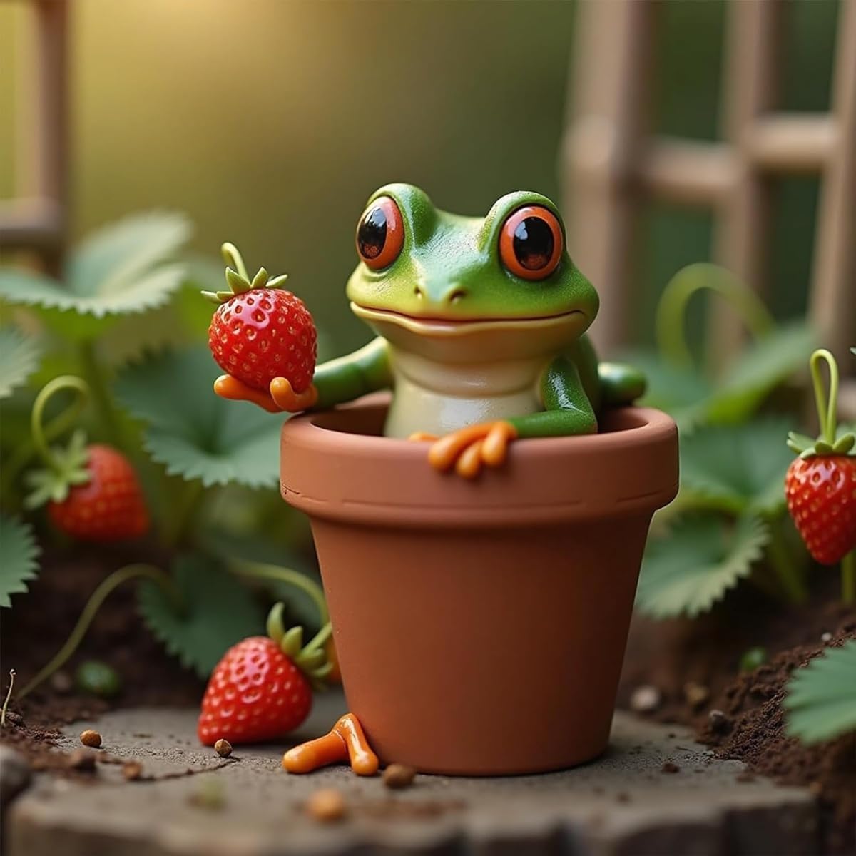 Resin Garden Frog Ornaments