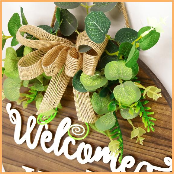 Interchangeable Seasonal Welcome Sign Front Door Decoration