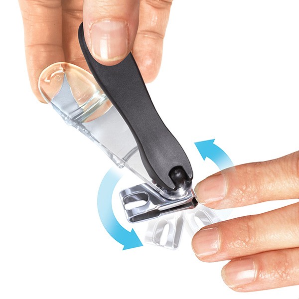360 Degree Rotary Stainless Steel Sharp Blade Fingernail Toenail Clipper, Trimmer and Cutter