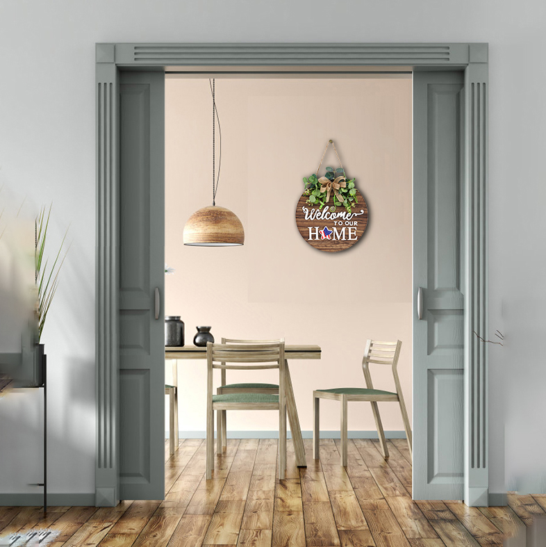 Interchangeable Seasonal Welcome Sign Front Door Decoration