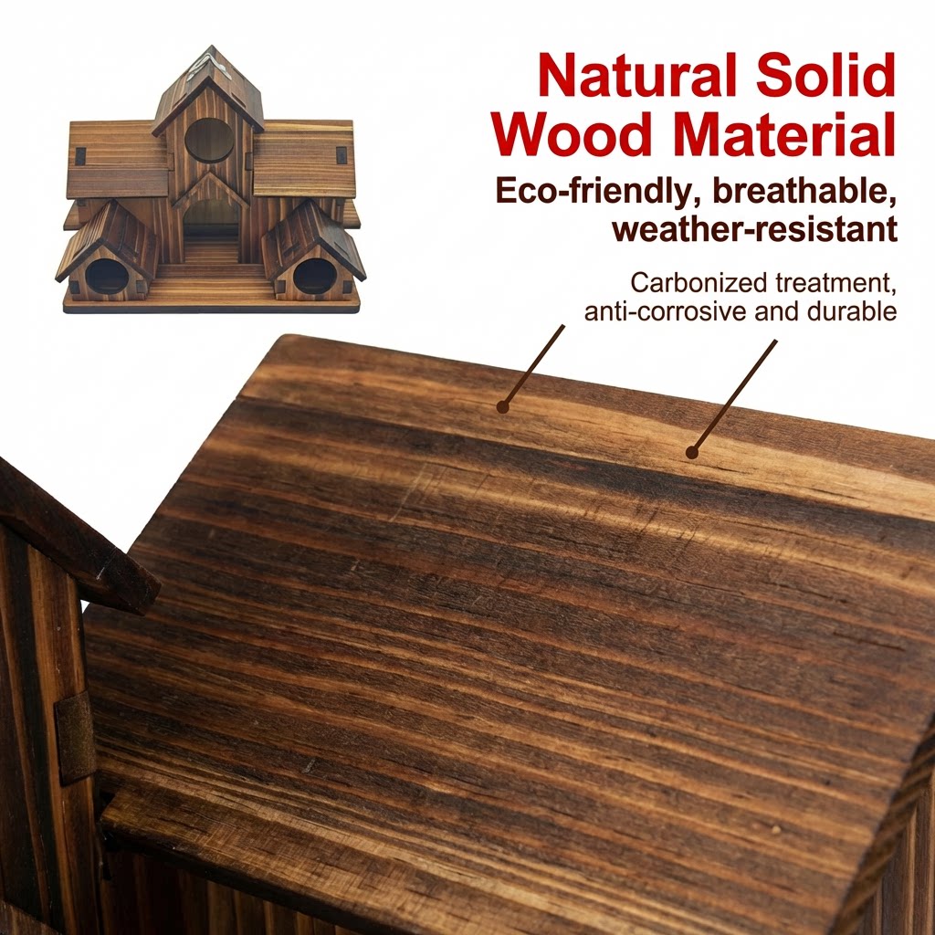 Rustic Wooden Birdhouse🏠🐦🌿