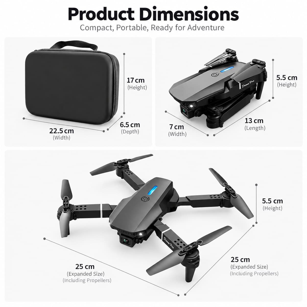 🚁Foldable FPV Camera Drone – Beginner-Friendly Mini Quadcopter