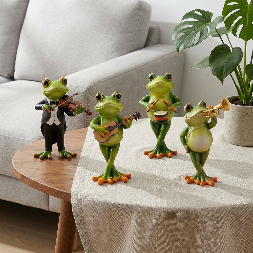 Musical Frog Band Figurines🎸🎺