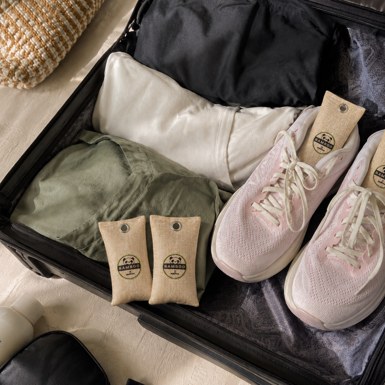 Natural Shoe Freshener Bags – Moisture-Absorbing Odor Eliminators