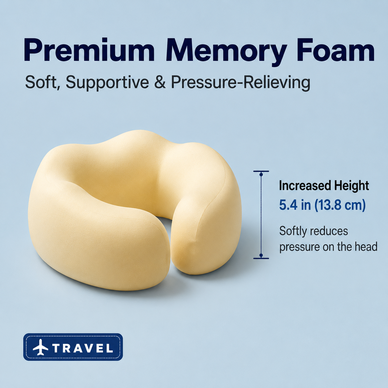 ✈️ The Travel Pillow That Stops Your Head From Falling Forward
