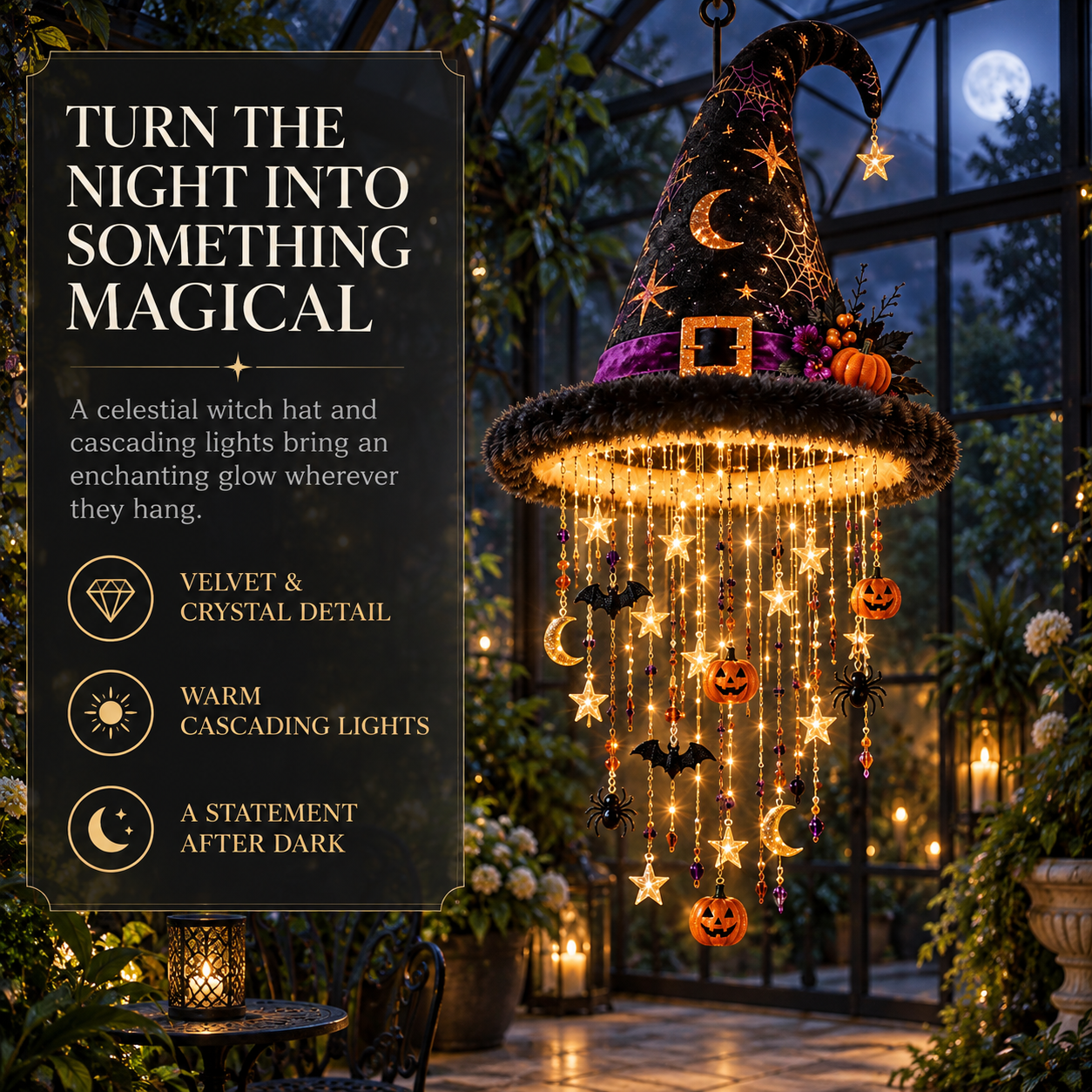 👻Halloween Magic Cascade Hanging Chandelier🧙