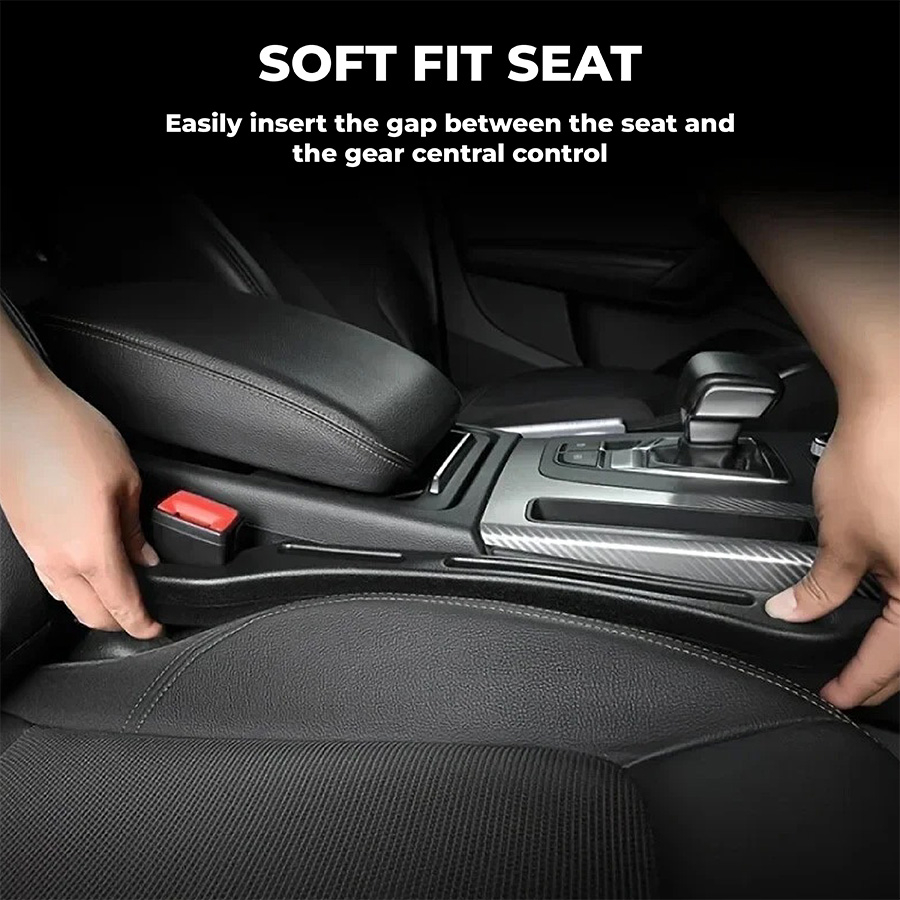 🔥 Universal Car Seat Gap Filler Strip – Anti-Drop Pad with Seatbelt Slot
