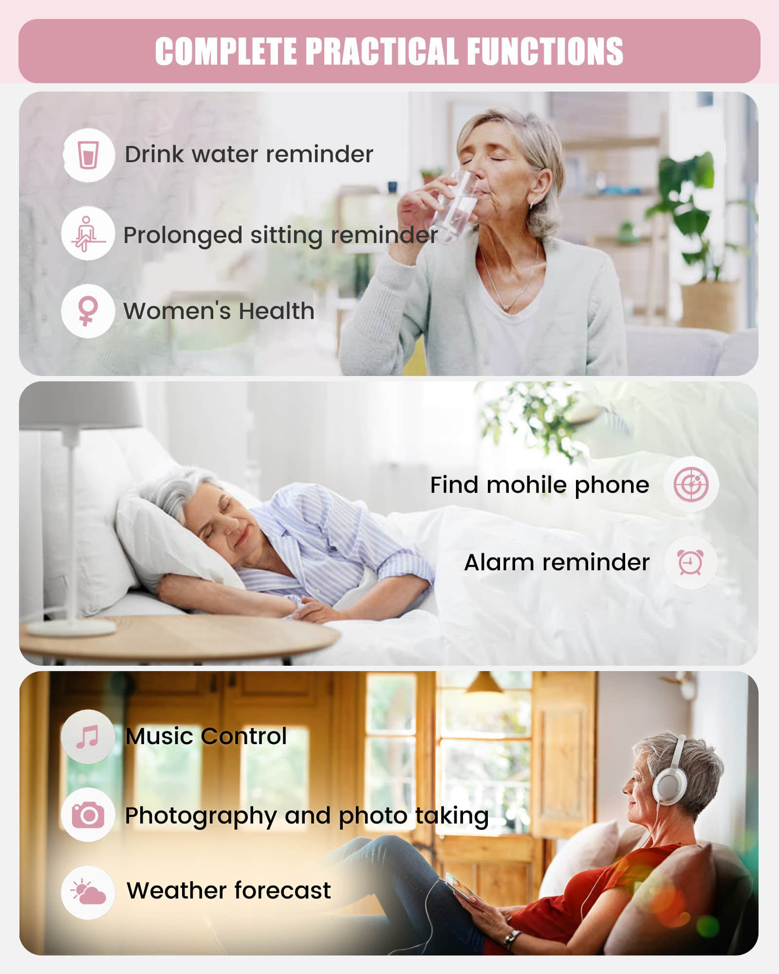 Fitness Tracker Smart Watch