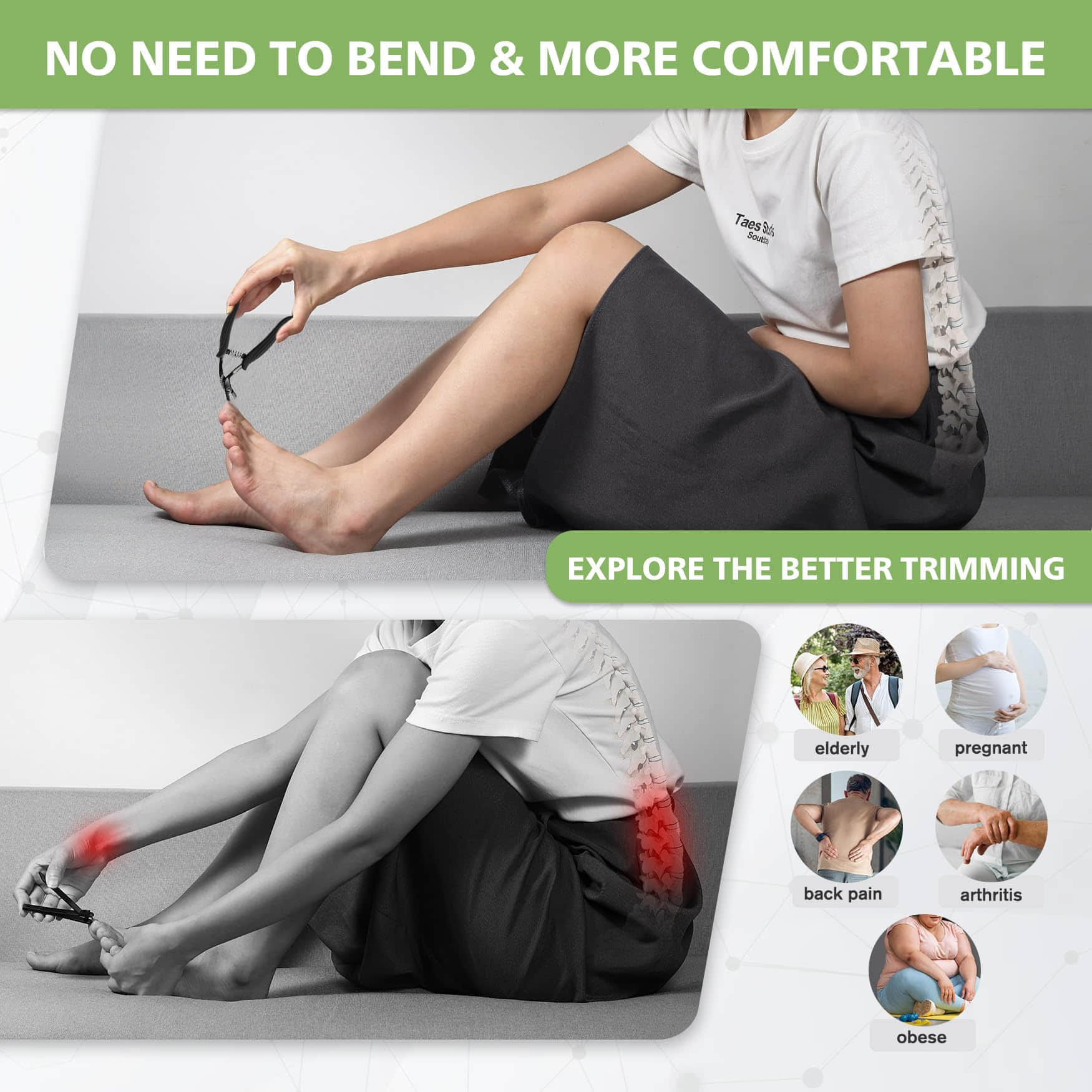 Welnax™ Ergonomic Nail Clipper for Seniors