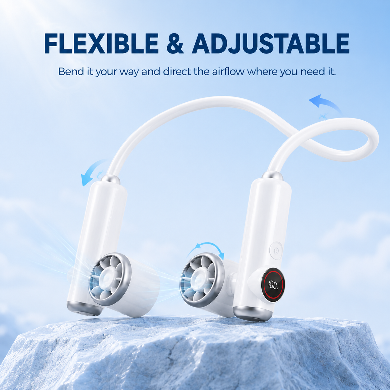 Magnetic Detachable Portable Neck Fan