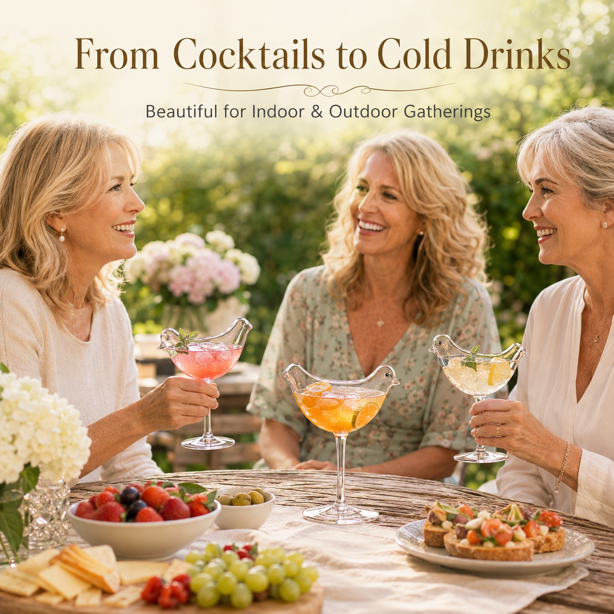 Bird-Shaped Crystal Cocktail Glasses – Make Every Drink a Conversation Piece