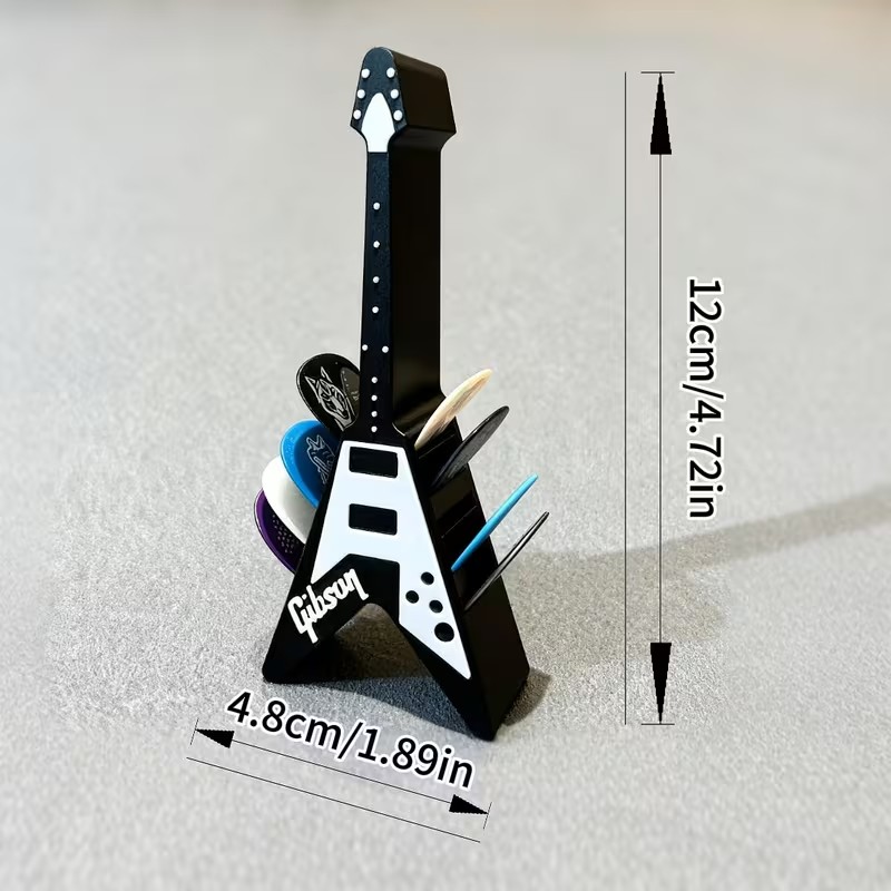 Rock V-Shaped Guitar Pick Holder