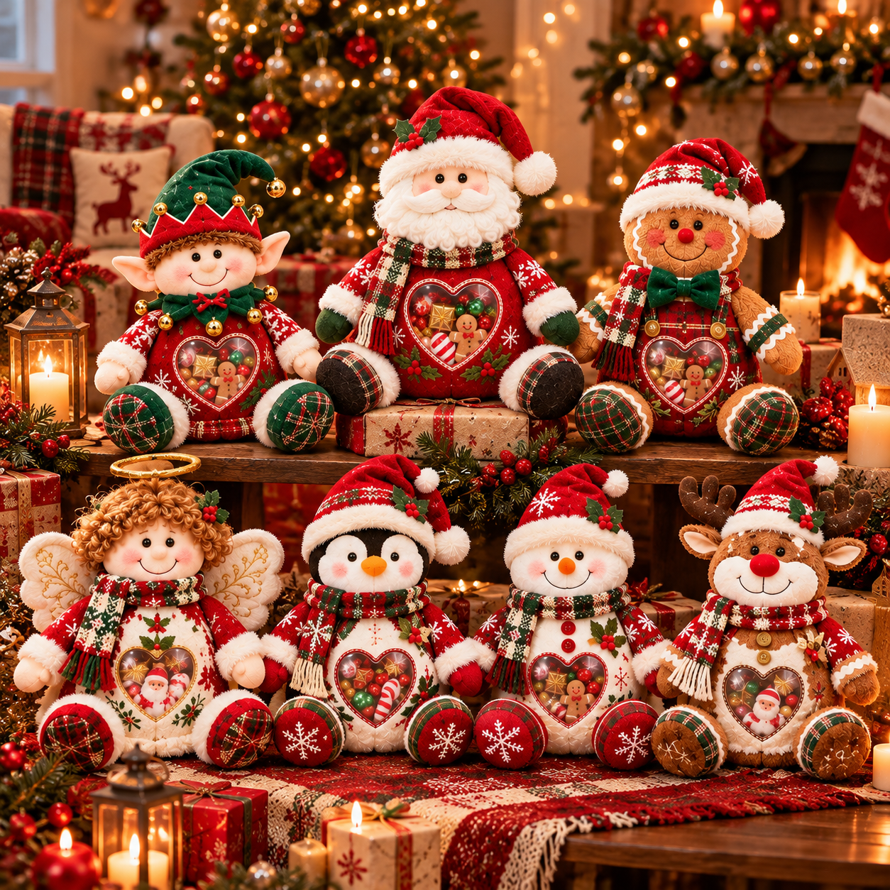 Christmas Character Plush Treat Holder