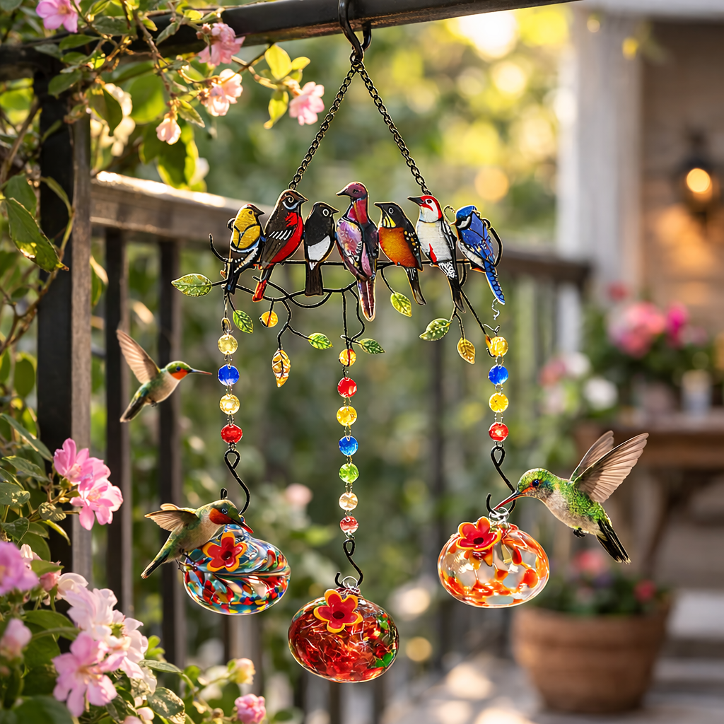 Colorful Glass Hummingbird Feeders – Attract Beauty to Your Garden