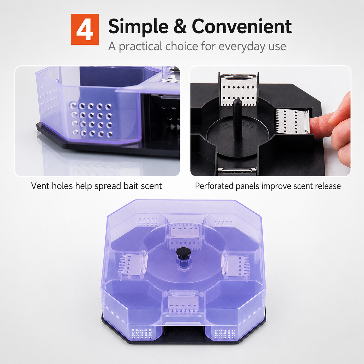 Reusable Multi-Entry Roach Trap