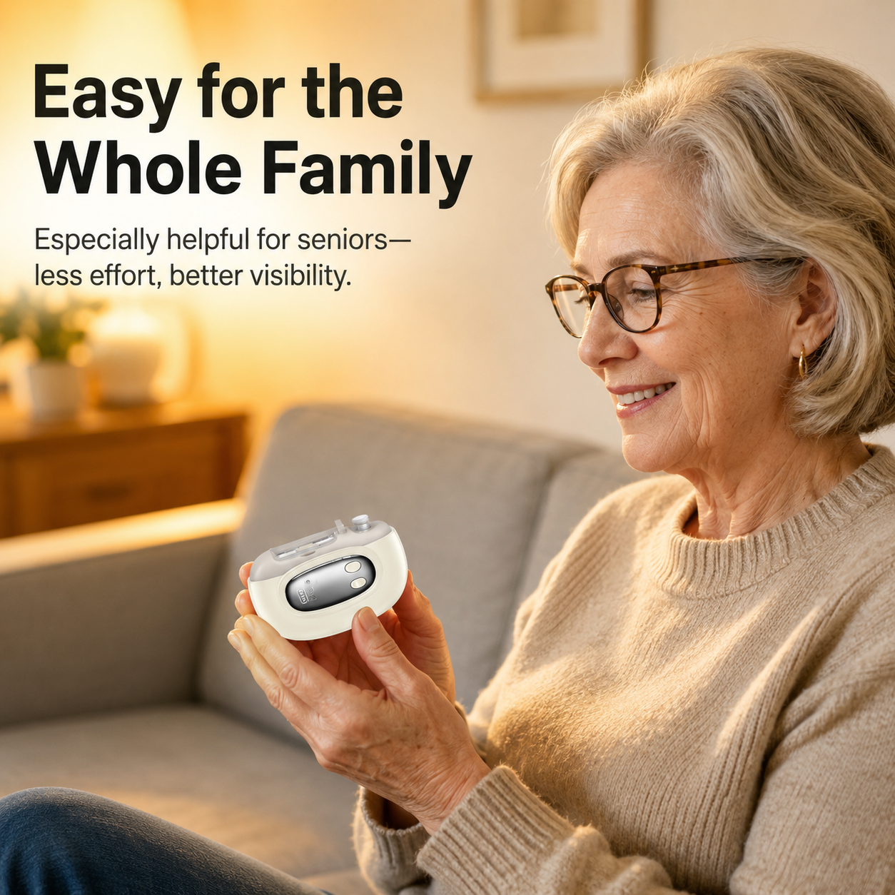 Senior Electric Nail Clipper with Adjustable Blade & Magnifier