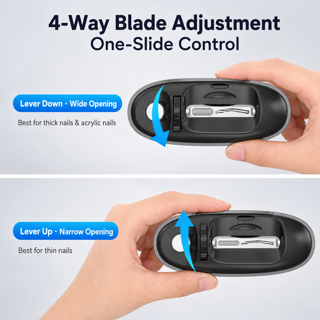Senior Electric Nail Clipper with Adjustable Blade & Magnifier