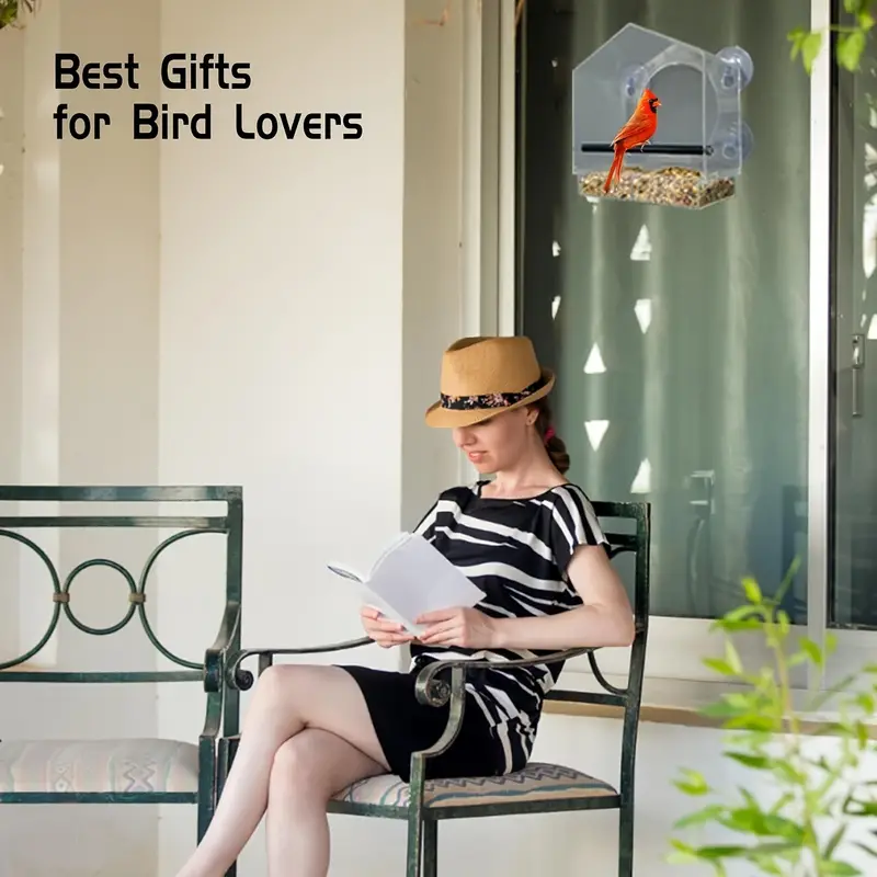 🦜Transparent Acrylic Window Bird Feeder