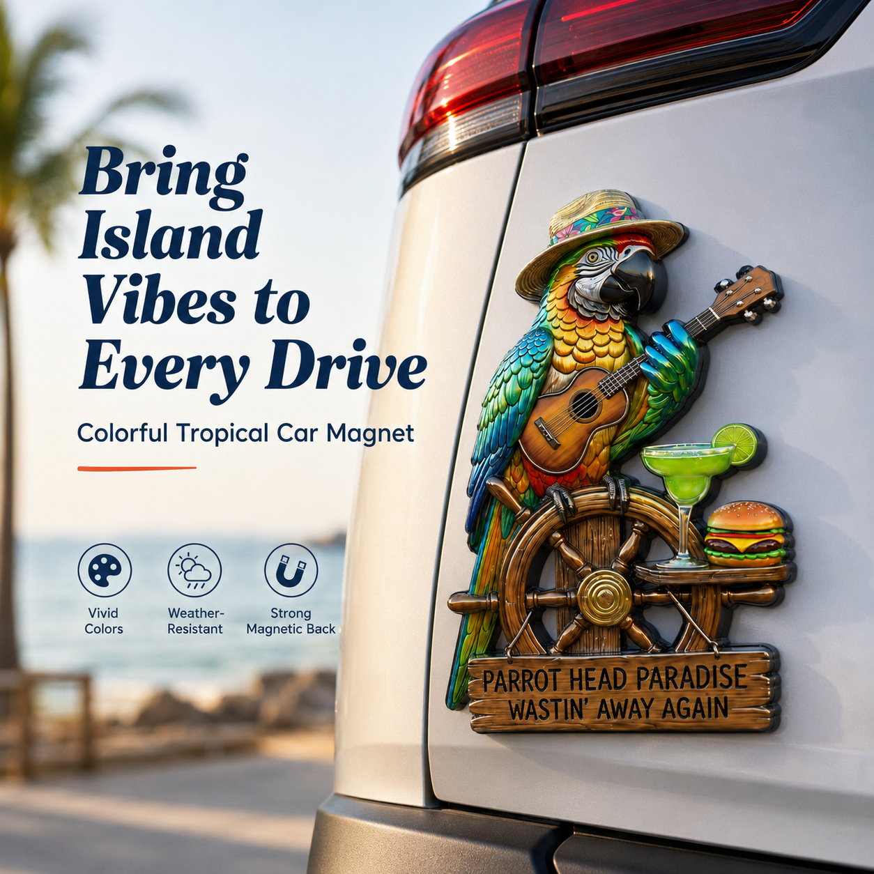 🔥LAST DAY 49% OFF🔥Parrot Head Paradise Sign — Wastin’ Away Again!