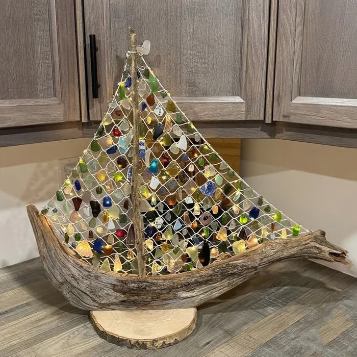 🔥Final Inventory 49% OFF🌊 Sea Glass Boat