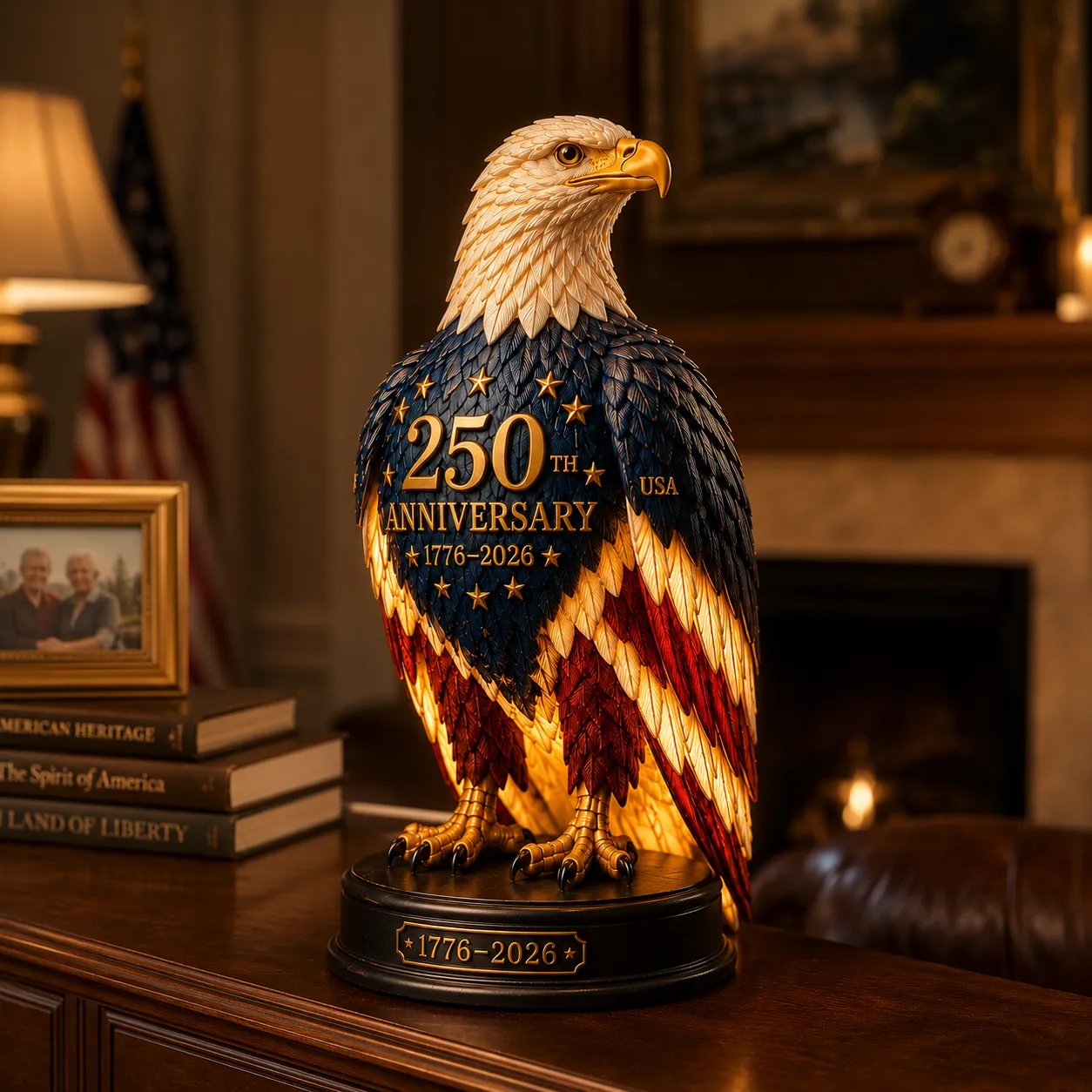 🗽USA 250th Anniversary Patriotic Eagle Light