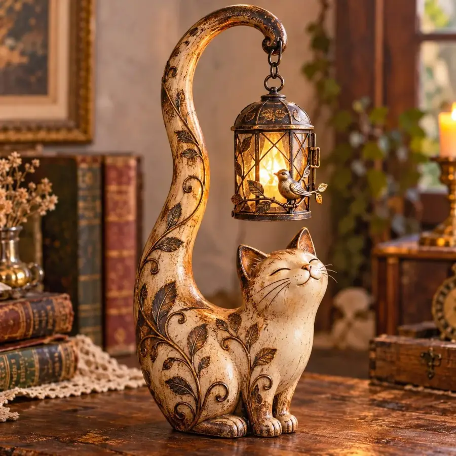 🐈‍⬛Cat Lantern Sculpture Lamp