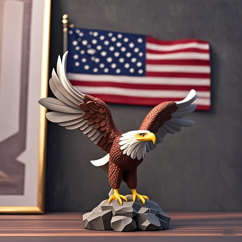 🔥 49% OFF🔥The perfect memorial gift - Brave Eagle Soaring Statue