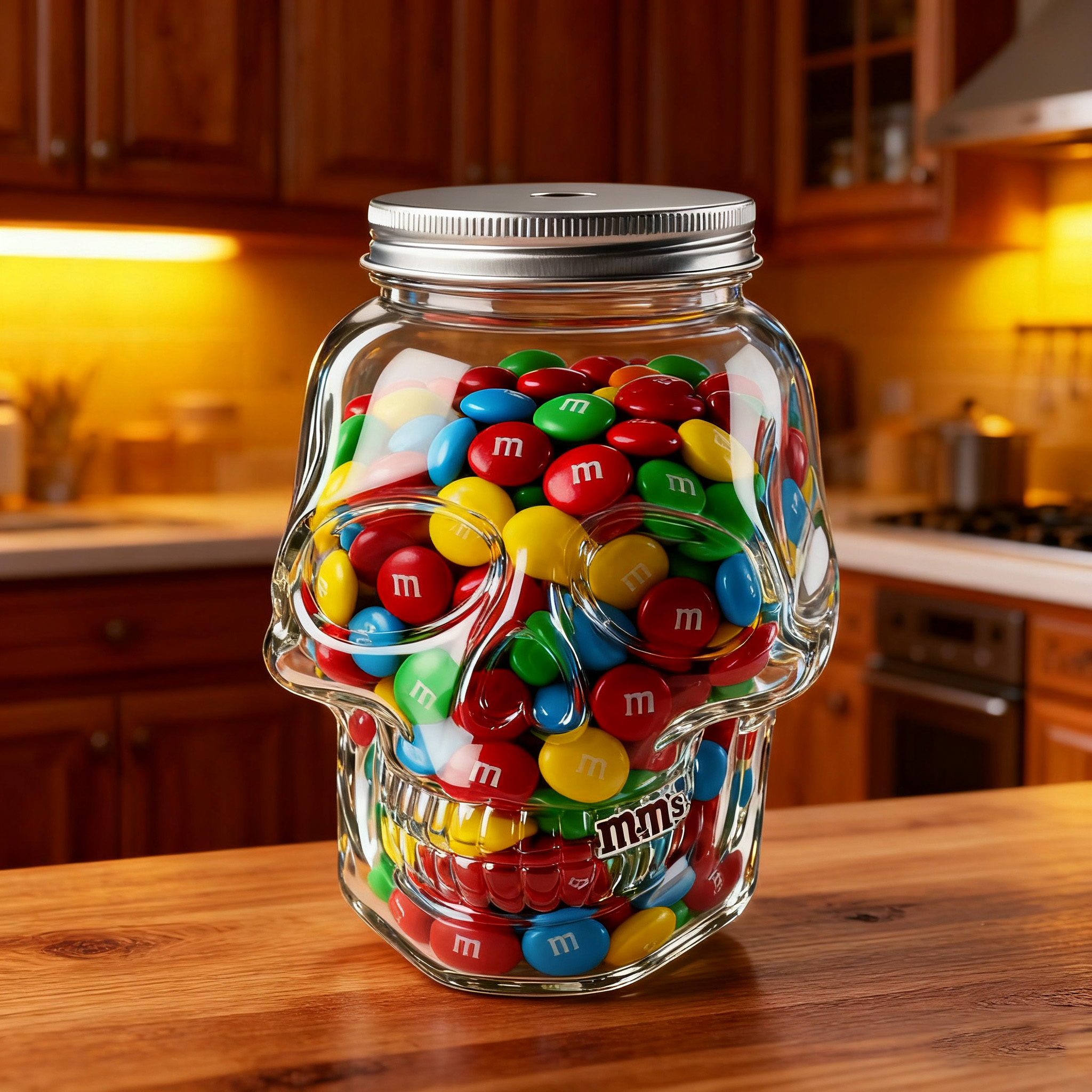 🍬Skull Glass Candy Jar