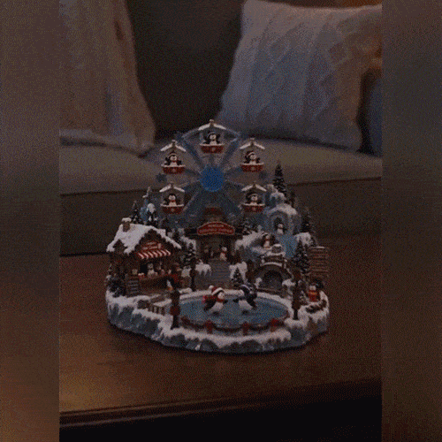 🎡 Penguin Christmas Funfair | Lighted Animated Christmas Village
