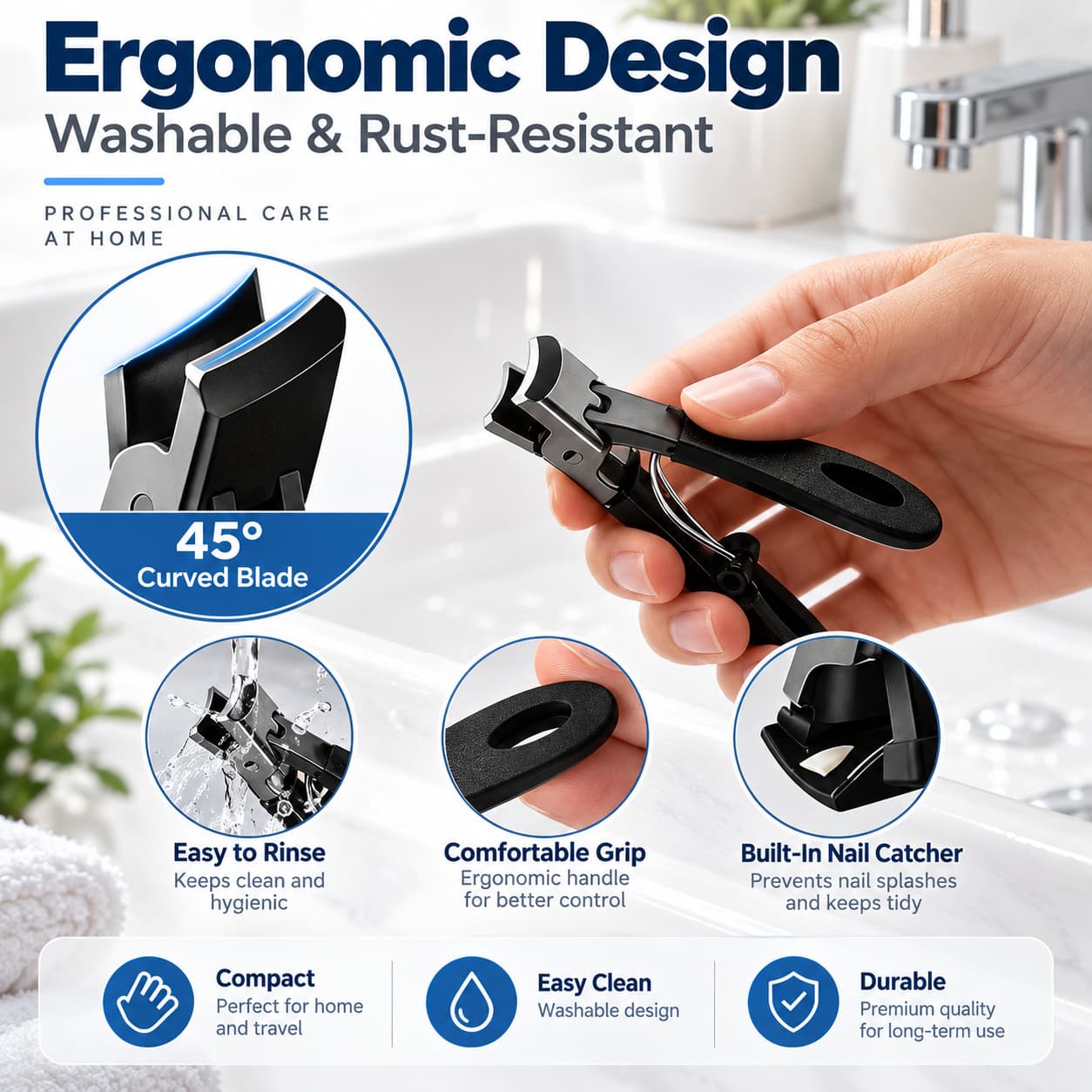 Toenail Clippers for Seniors – Heavy-Duty Thick Toenail Care Kit