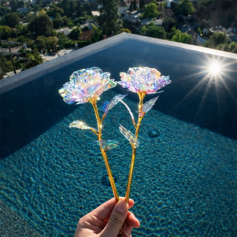 💐Colorful Crystal Rose – Mother‘s Day Gift