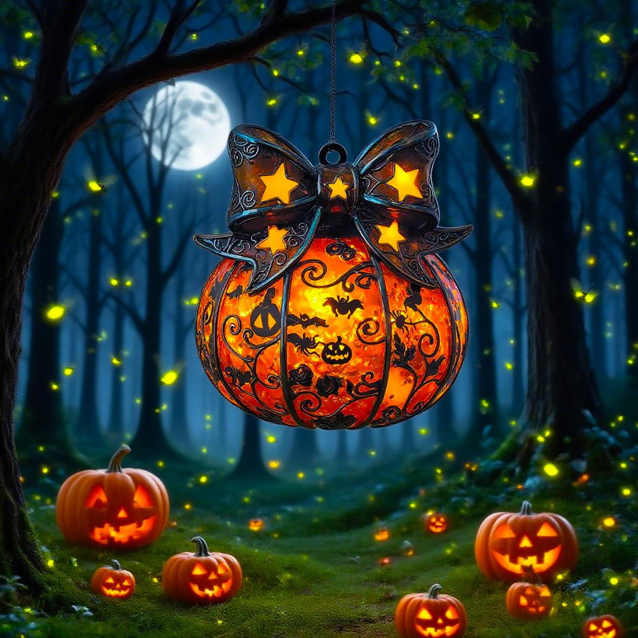 🎃Spooky Halloween Pumpkin Suncatcher✨