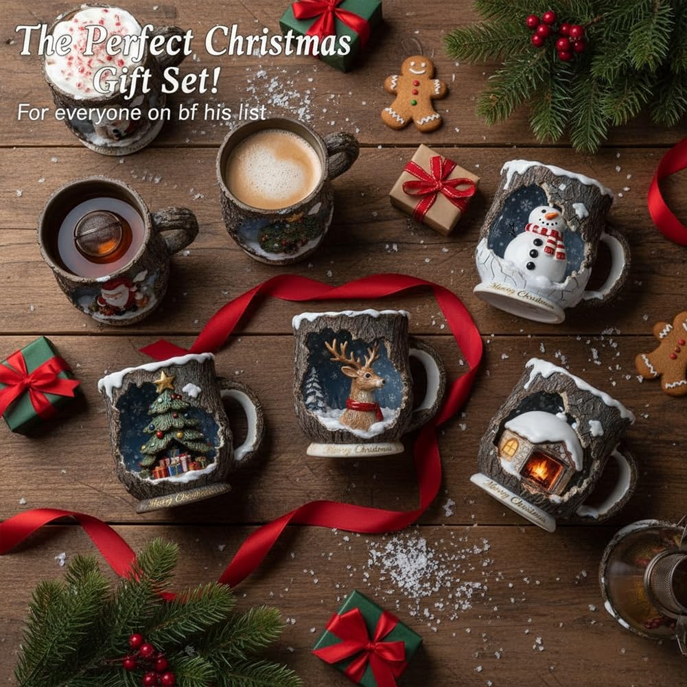 Christmas Themed Mugs Collection