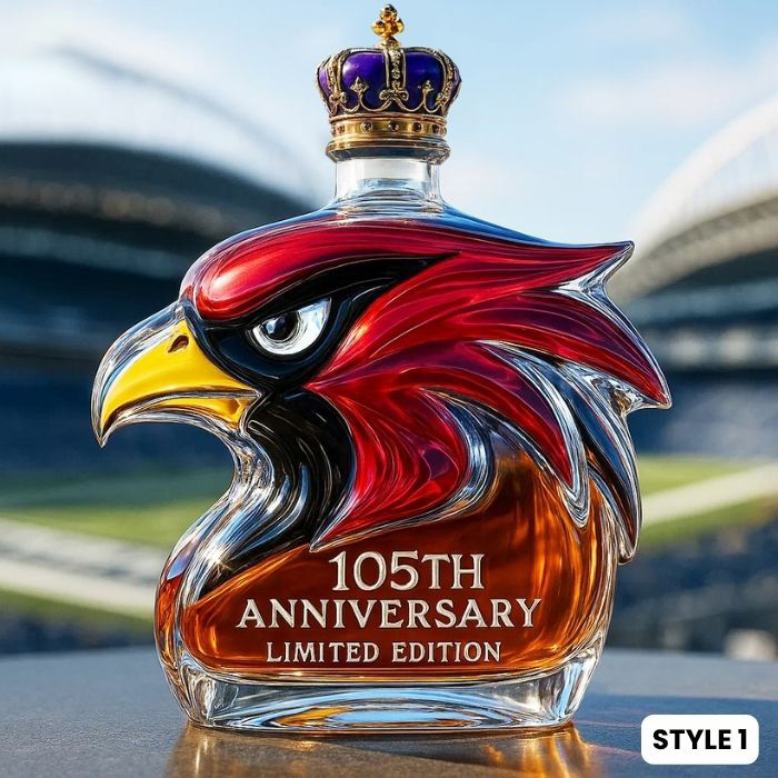 Arizona Cardinals 105th Anniversary Whiskey Bottle