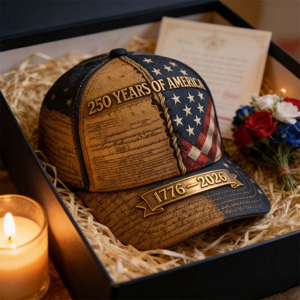 USA 250th Anniversary Patriotic Baseball Cap