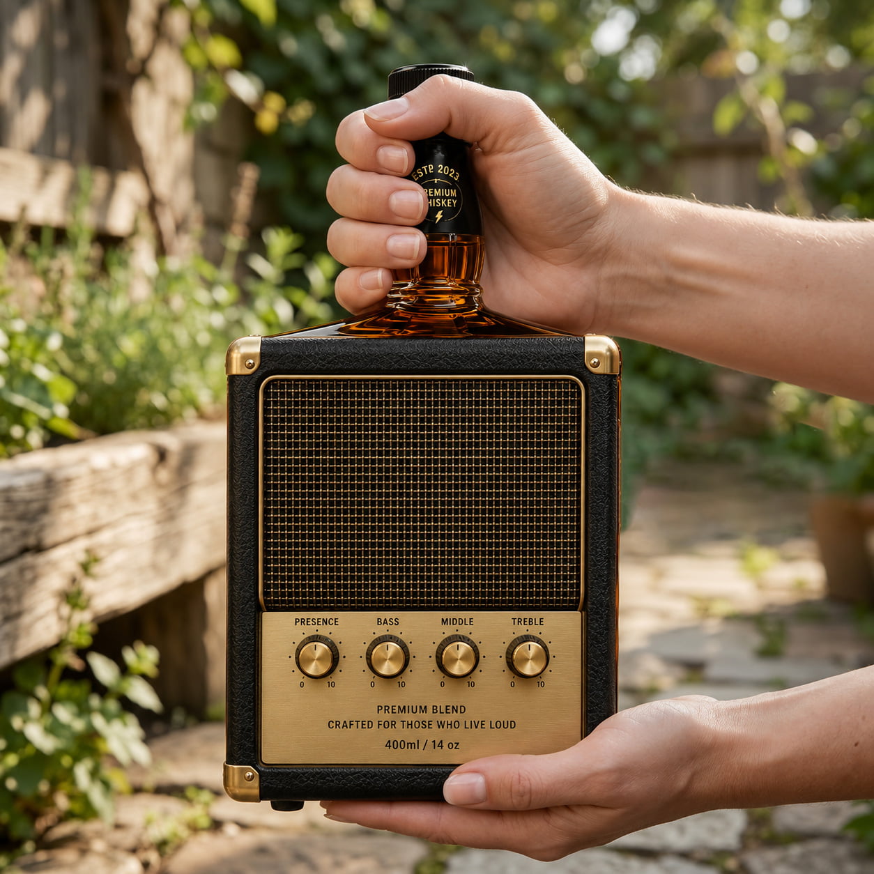Amp-Style Whiskey Bottle