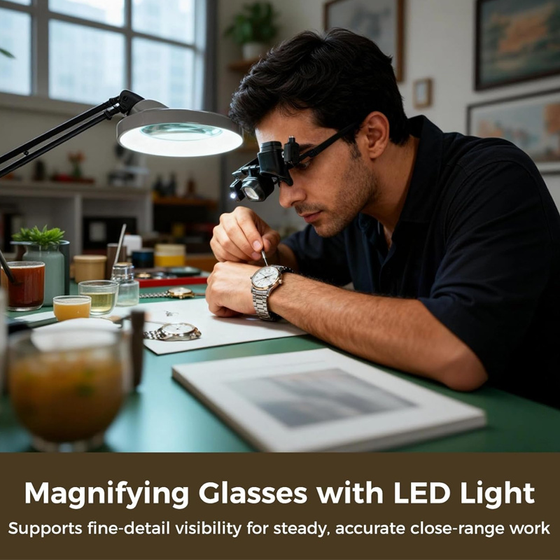 🔍Precision LED Magnifier for Electronics & Crafts